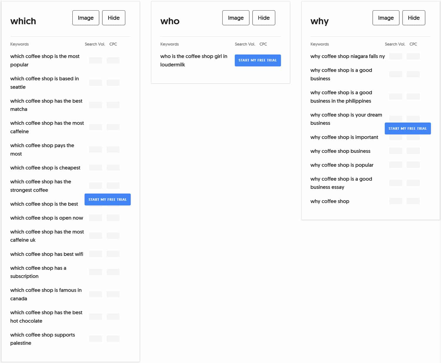 Conversational search query examples in Answer the Public