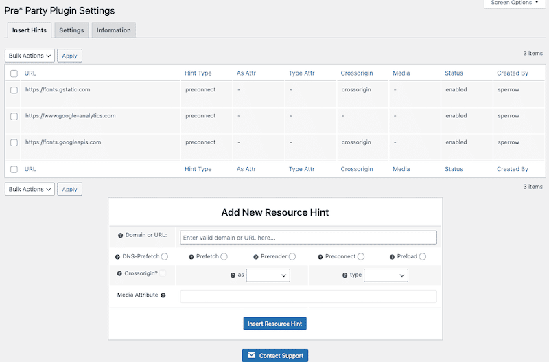 Adding the hint type - Source: Pre*party resources hint
