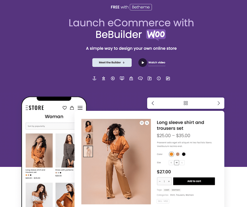 BeTheme WooCommerce builder -  Source: themuffingroup.com
