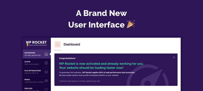 WP Rocket 3.0 New Interface