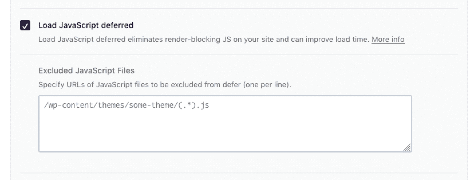 Loading Javascript only on a specific page with WP Rocket
