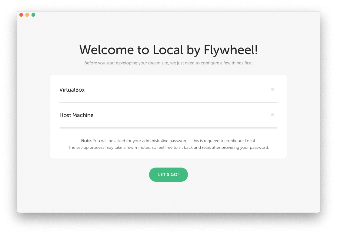 Local by Flywheel Localhost Virtualbox