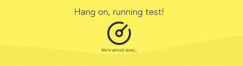 Pingdom running website speed test