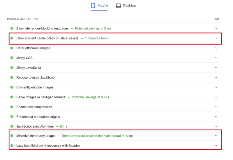 WP Rocket fixing the leverage browser caching issue - Source: PSI